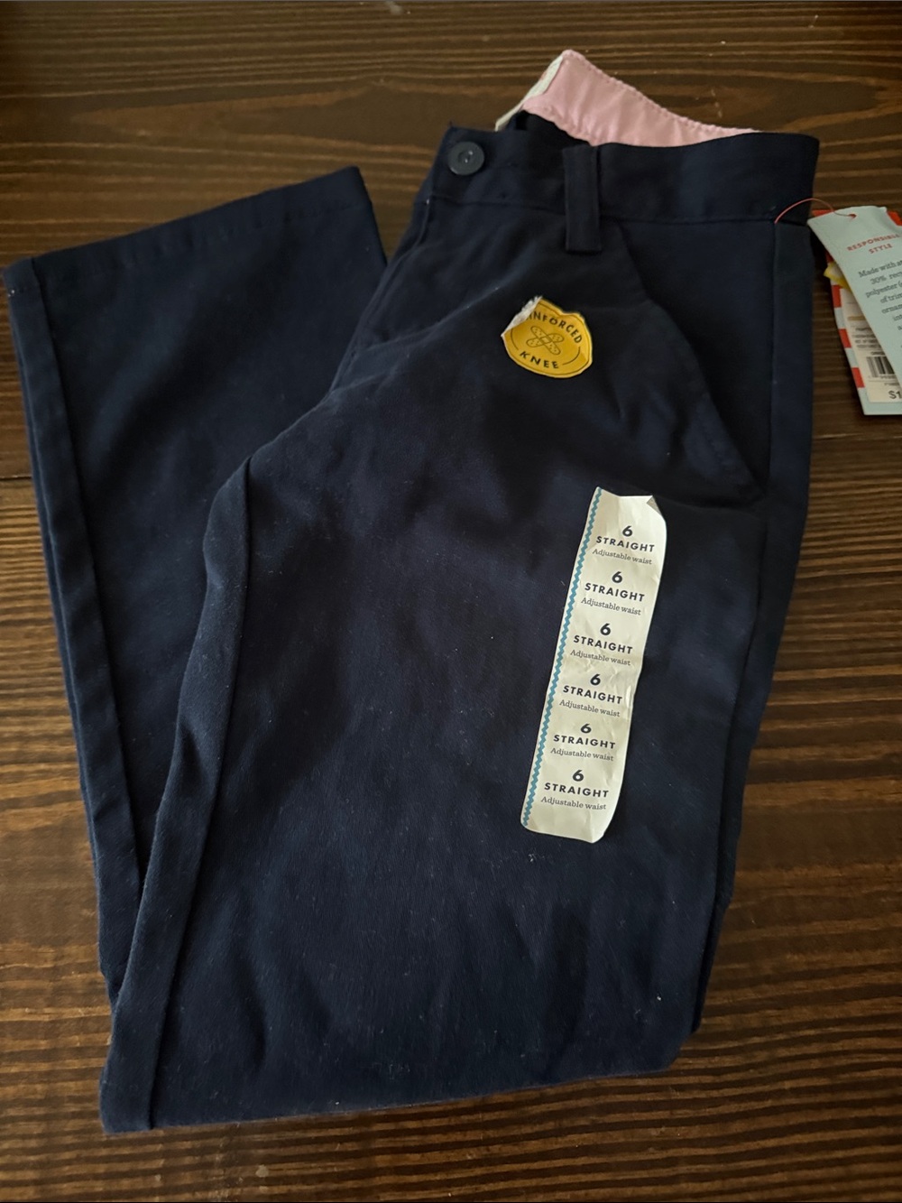 Cat and Jack Classic four pieces Navy Polo navy and khaki chinos navy skirt 6 🌸 - Picture 7 of 7
